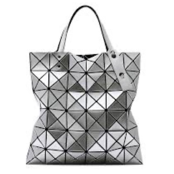 Issey Miyake Handbags - Issy Miyake Bao Bao Silver Lucent Geometrical Shoulder Tote NWOT